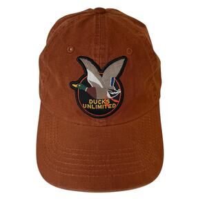 Duck Unlimited Brown Baseball Cap Embroidered Duck Hunting Outdoor Hat